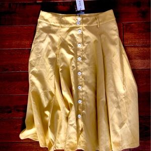 Cider button down midi skirt